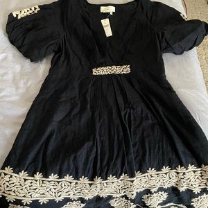 Provence embroidered mini Anthropologie dress